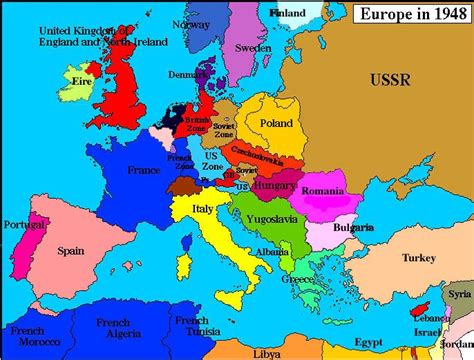 Europe Map After Wwii