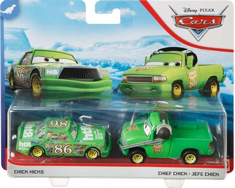 Mattel Disney Pixar Cars Chick Hicks And Chief Chick Skroutzgr