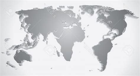 World Map Silhouette Vector At Collection Of World