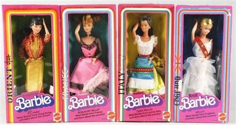 984 Four Early International Barbie Dolls Lot 984