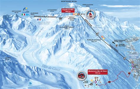 The ski area seen in the forefront on the map is le tour. Chamonix - Top Snow Travel