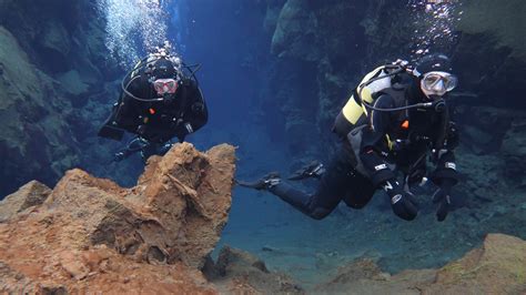 Diving At Silfra Fissure Balancedlight