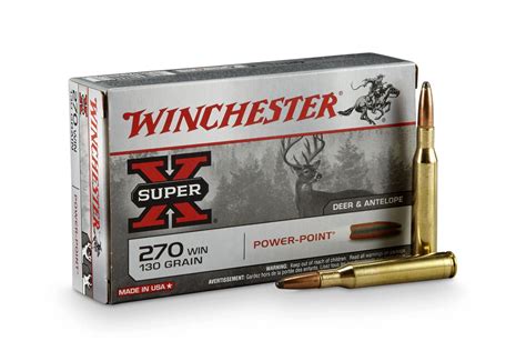 Winchester 270 Win 130 Gr Power Point Super X 20box Sportsmans