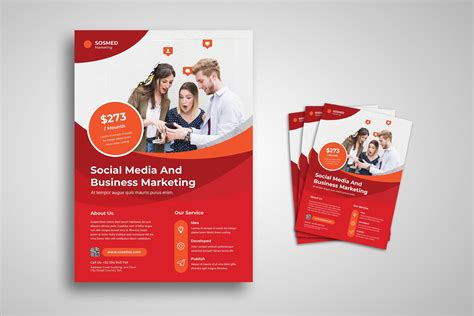 Flyer Template Social Media Marketing Ui Creative