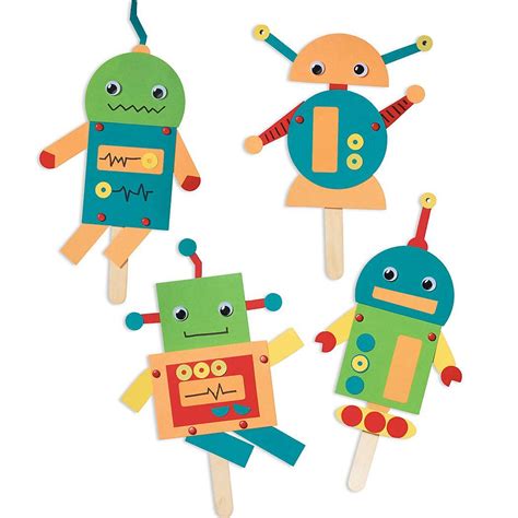 Robots Kit Paper Source Robot Craft Craft Kits For Kids Vbs Crafts