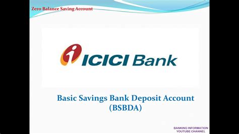 Money withdrawn from your insured deposit (s) is no longer protected by pidm if transferred to a: Basic savings bank deposit account (BSBDA) ICICI - YouTube