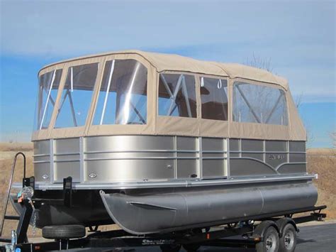 Great selection of variety and colors. Pontoon Boat Enclosures and Covers | Paul's Custom Canvas