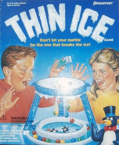 Vintage Thin Ice Board Game Complete Pressman