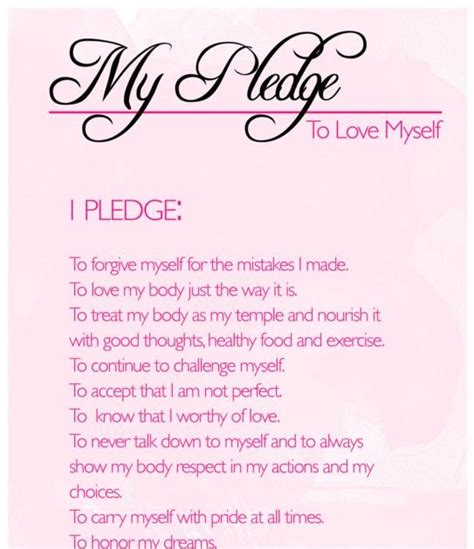 Self Care Self Care Pledge More