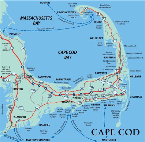 Cape Cod Map 