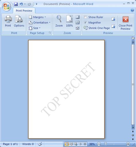 How To Add Watermarks Microsoft Word 2007