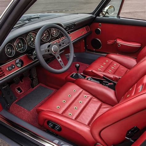 Porsche 964 Interior Refinished By Singer Vehicle Design Porsche 911