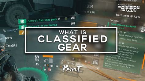 How To Get Classified Gear In The Division Full Guide