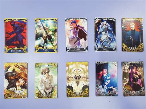 fate grand order fgo arcade card set 6 hobbies and toys collectibles and memorabilia fan