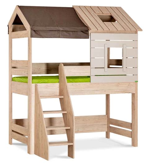 Homestyle4u 1545 kinder hochbett mit rutsche real. Hochbett Kinder "Forester's Hut" mit Treppe online | FURNART
