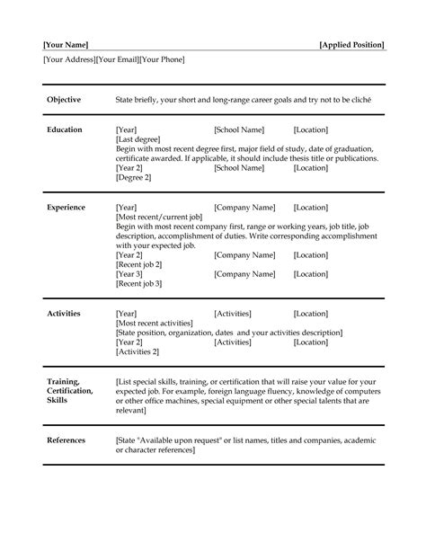 This resume format is an ode to the value of white space, which subtly directs the eye to rest on your significant accomplishments. Simple Resume
