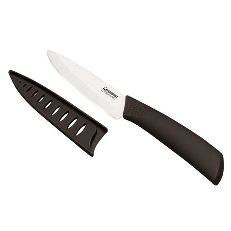 Starfrit Ceramic 4 Utility Knife With Sheath Blackwhite Kitchen