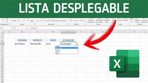 Como Hacer Una Lista Desplegable En Excel Inspyr School