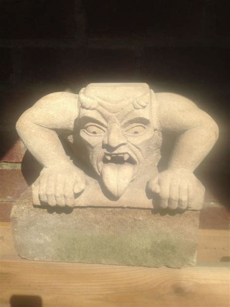 Gargoyle Carved Stone Grotesque Sculpture Carving By Nicholas Webster