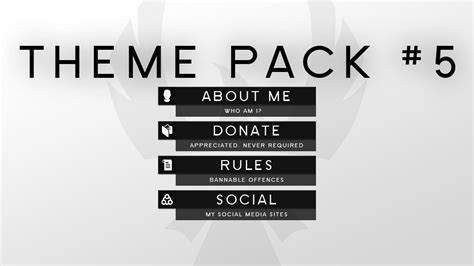 Twitch Panel Theme Pack 5complete Album Here Behance Behance