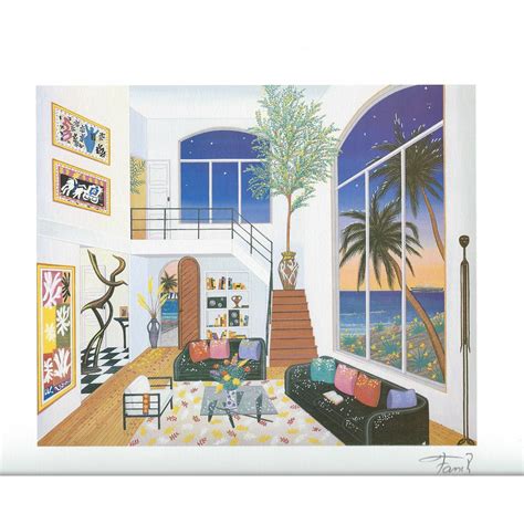 Fanch François Ledan Interior With Three Matisse Chali Rosso Art
