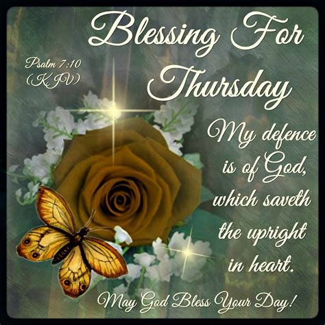 Blessing For Thursday Psalm 710 May God Bless Your Day Blessed