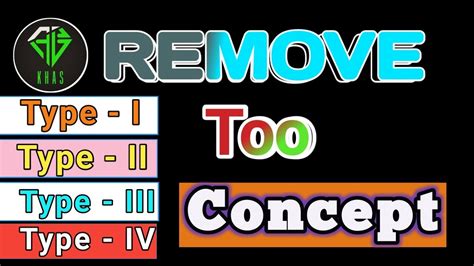 Remove Too In English Grammar Youtube