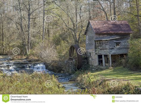 Historic Old Grist Mill Georgia Stock Image Image Of