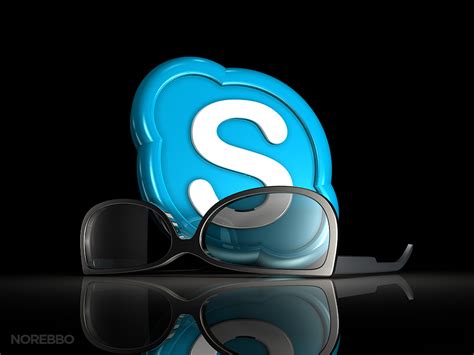 3d Skype Logo Illustrations