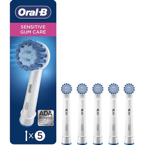 Buy Oral B Sensitive Replacement Electric Toothbrush Heads 5 Count