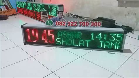 Jam Digital Masjid Running Text 2 Colour