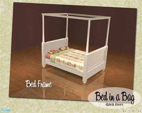 The Sims Resource Bed In A Bag Dawn Roses Bed Frame