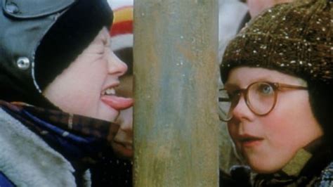 How A Christmas Storys Tongue On The Flagpole Scene Was Filmed