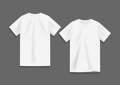 White Blank T Shirt Template Vector T Shirt Design Template Blank T