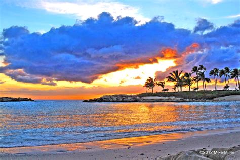 Hawaiian Sunset Koolina Hi Mikepmiller Flickr