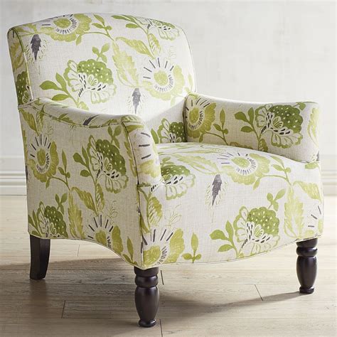 Get the best deals on green armchairs. Frankie Cream & Green Floral Armchair | Pier 1 Imports ...