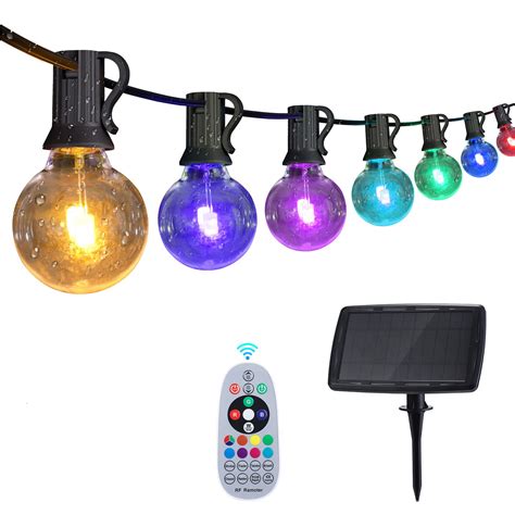 Buy Solar Led Outdoor String Lights 50ft Color Changing Patio String