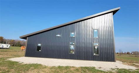 Single Slope Barndominium Worldwide Steel Buildings