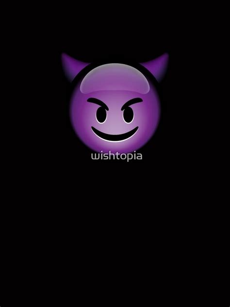 Cute Smiling Purple Devil Emoji Iphone Case For Sale By Wishtopia