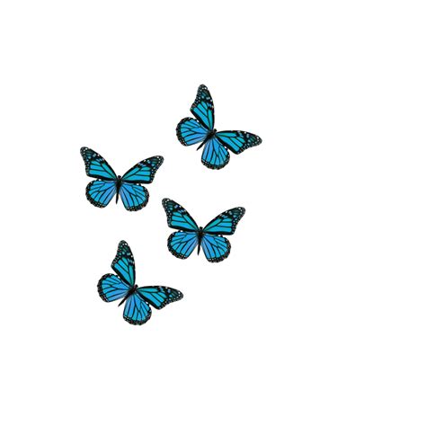 Blue Butterfly Aesthetic Stickers