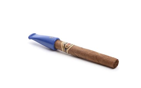Savinelli Tuscan Cigar Holder Blue Acrylic Mouthpiece