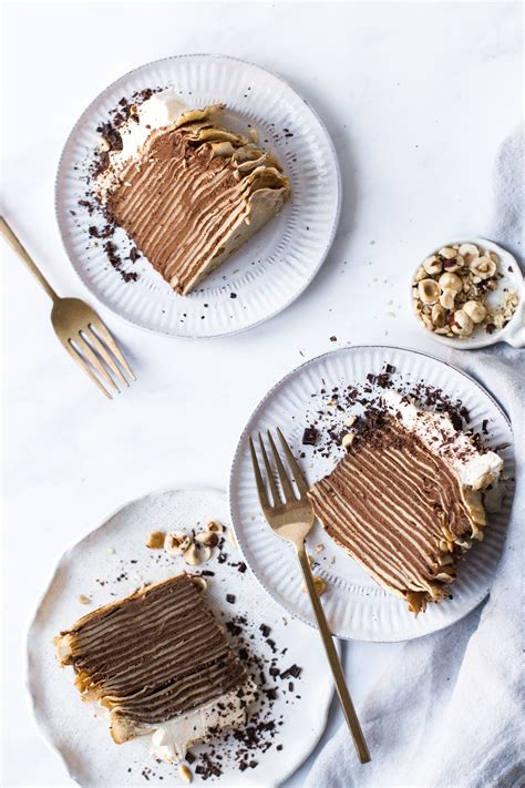 Chocolate Hazelnut Crepe Layer Cake Vanilla Cake Recipe Moist Amazing