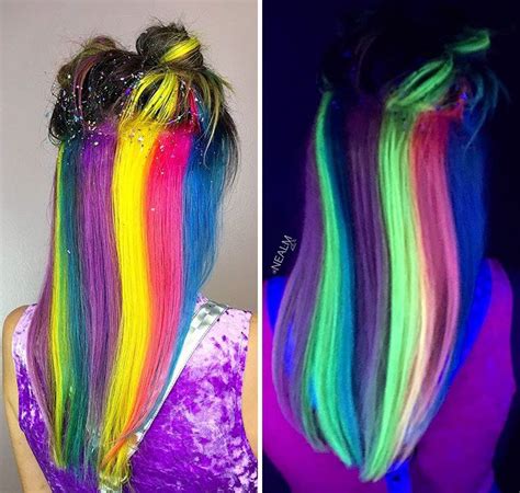 People Are Loving This New Glow In The Dark Hair Trend Crazy Colour
