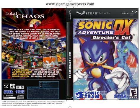 Steam Game Covers Sonic Adventure Dx Box Art