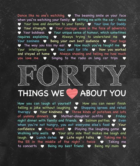 Love You S Q Printable Digital Download Th Birthday Reasons We Love You Things We Love