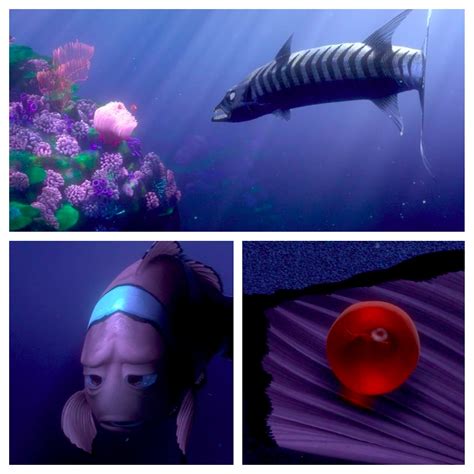 Nemo's mom coral is eaten by the barracuda at the beginning of the movie. Director's Commentary Track Review - Finding Nemo | Pixar Post
