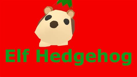 Buying An Elf Hedgehog Adopt Me Christmas Youtube