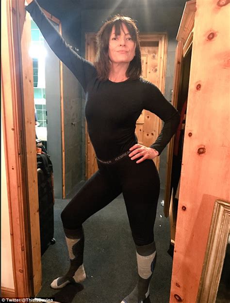 Davina Mccall Flaunts Impeccable Figure In Minnie Mouse Daily Mail Online