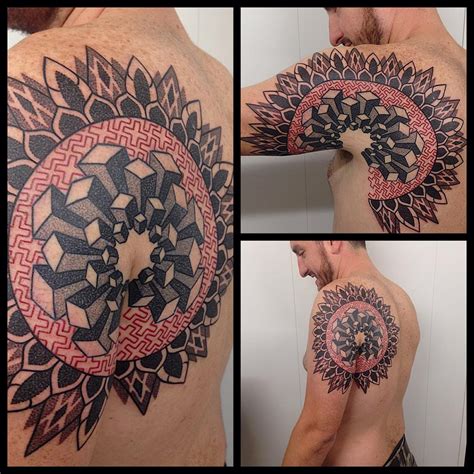 Geometry Mandala Back And Shoulder Tattoo Best Tattoo