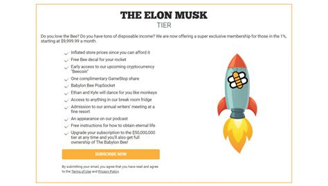 Babylon Bee Introduces Elon Musk Subscription Plan For Fans Who